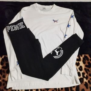 Vs PINK Bling Dog Logo Set 😍